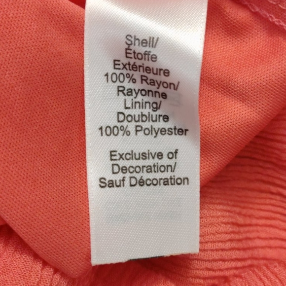 Maurices Coral Romper. Summer Beach Resort Vacation Fun Vibrant - Picture 4 of 5